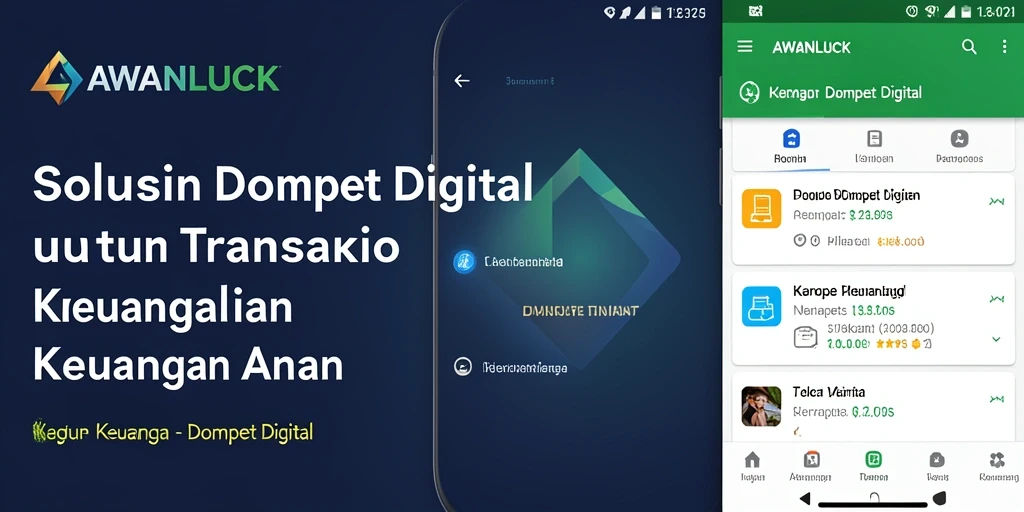 Tampilan antarmuka AWANLUCK yang bersih dan modern.