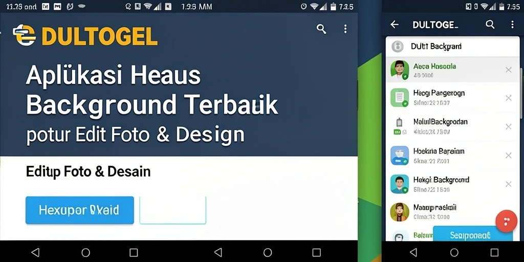 Antarmuka DULTOGEL yang menampilkan fitur Hapus Background.